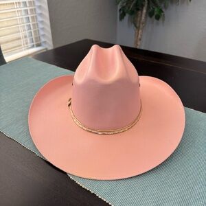 Felt Western Pink Hat  Size XL